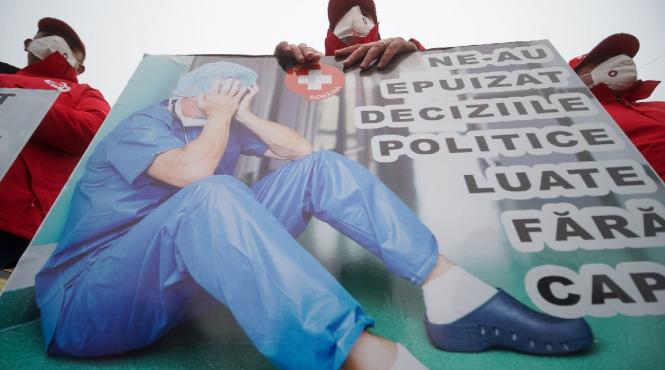 protest al asistentilor medicali in capitala