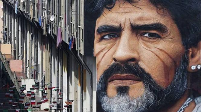 dios diego armando maradona a murit omagii aduse prin arta marelui fotbalist