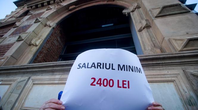 majorarea salariului minim scoate sindicatele in strada