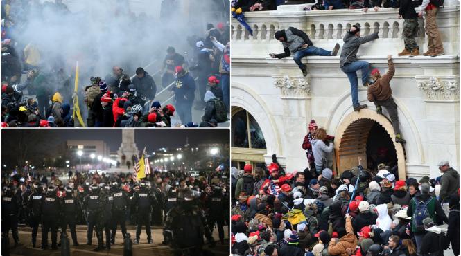 incidente violente in sua patru persoane au murit in timpul asaltului asupra capitolului politia din washington anunta ca a facut 52 de arestari