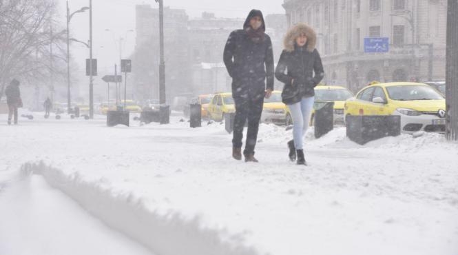 ninsori in capitala temperatura maxima va ajunge la 1 grad celsius