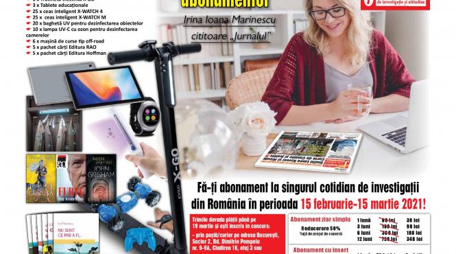 regulamentul campaniei te abonezi la jurnalul si castigi o multime de premii
