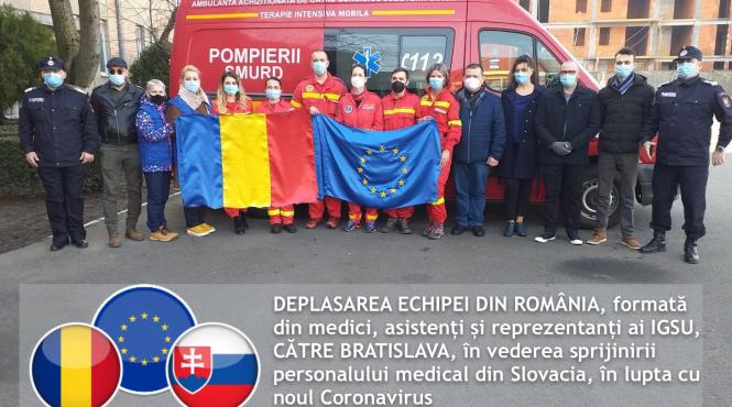 o echipa medicala din romania pleaca miercuri in bratislava pentru a i sprijini pe medicii slovaci in contextul pandemiei