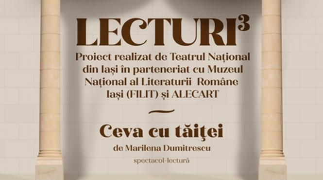 premiera la teatrul national iasi spectacolul lectura ceva cu taitei deschide cea de a doua editie a proiectului lecturi