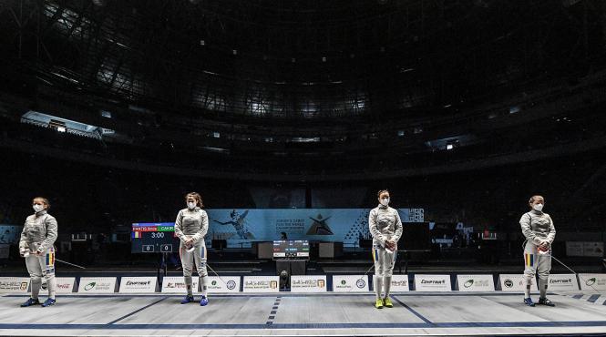 echipa feminina de sabie a romaniei a castigat medalia de bronz la mondialele pentru juniori de la cairo