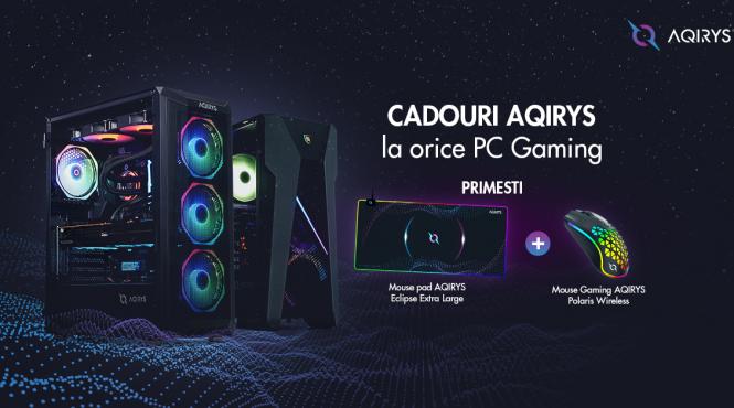 p pc garage ofera doua cadouri aqirys la orice pc gaming mousepad aqirys exlipse large si mouse aqirys polaris wireless