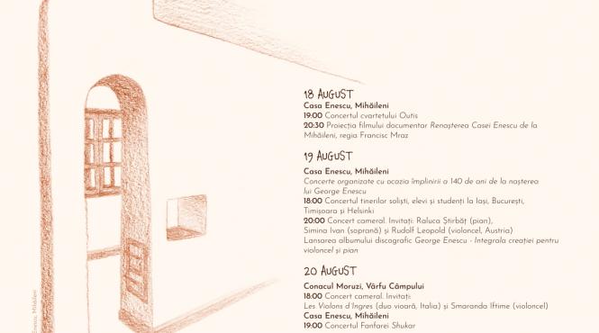 concerte pe siret 140 de ani de la nasterea lui george enescu