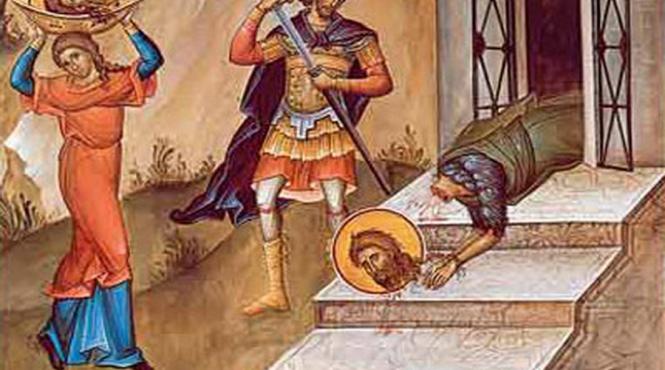 crestin ortodocsii praznuiesc la taierea capului sfantului ioan botezatorul