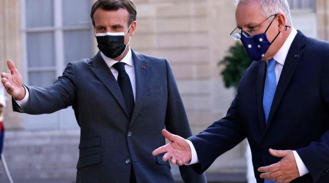 macron tradat de premierul australian parisul ia foc si contraataca in forta