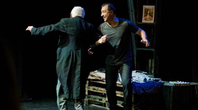 actorii mircea andreescu si ion grosu duo actoricesc memorabil in ultima reprezentatie a spectacolului nunzio din acest an