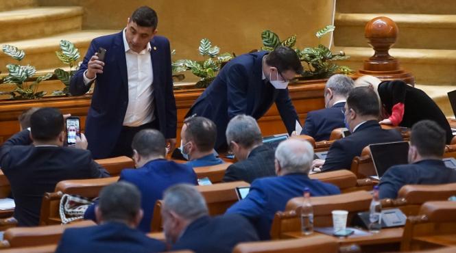 george simion o sa fac live uri in fiecare zi din camera deputatilor chiar cu riscul de a primi sanctiuni