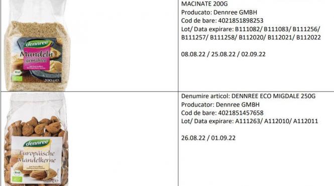 migdale cu cianura retrase din mai multe magazine din romania