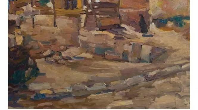 expozitia orient versus occident se extinde cu medalionul balcic scoala de pictura de la malul marii