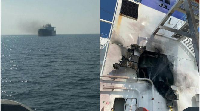 o nava sub pavilionul republicii moldova a fost atacata in marea neagra