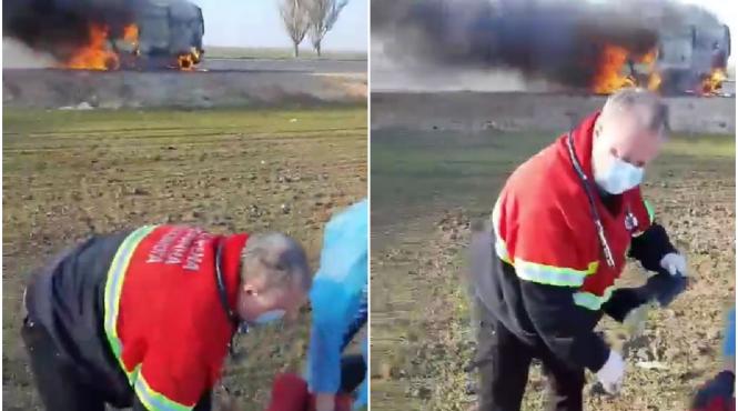 noi imagini cutremuratoare din ucraina ambulanta lovita de un proiectil