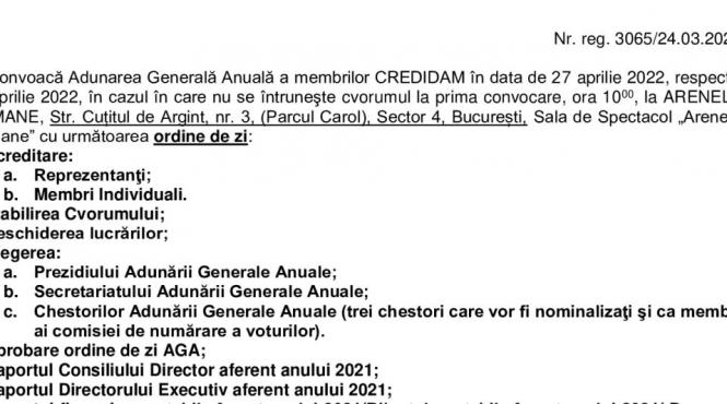 convocator aga ordinara 2022