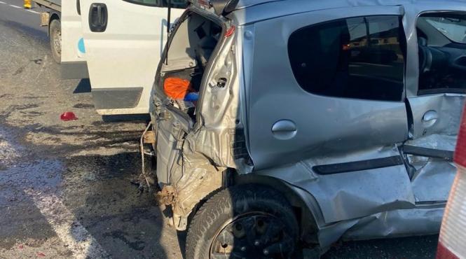 accident auto sapte persoane transportate la spital