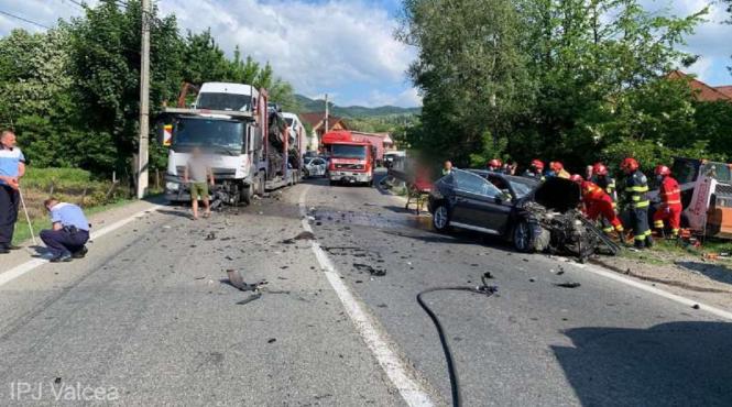 accident cumplit pe valea oltului
