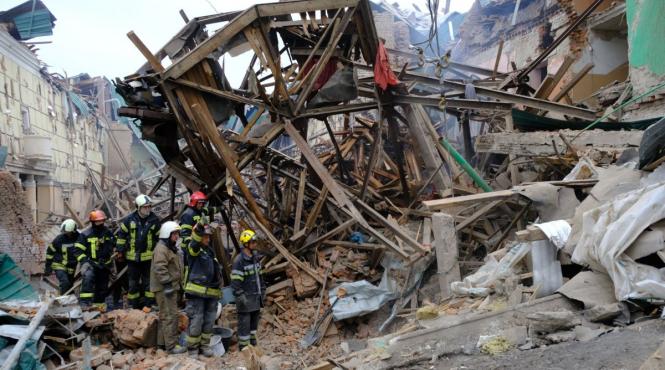 rachetele au lovit o zona rezidentiala din harkov