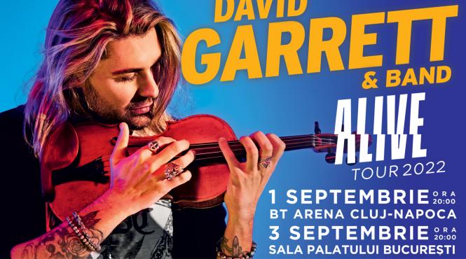 celebrul violonist david garrett in concert la bt arena cluj napoca si sala palatului bucuresti alive tour
