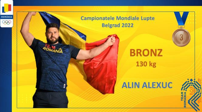 alin alexuc medalie de bronz la campionatele mondiale de lupte de la belgrad