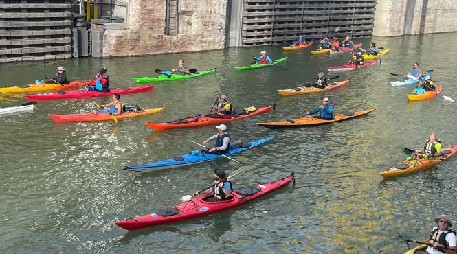 imagini spectaculoase caiac canoe la ecluza cernavoda
