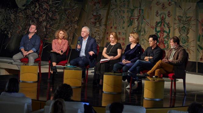 stefan banica emilia popescu pavel bartos demeter andras la lansarea aplauze pentru poet 2022