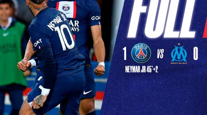 neymar a inscris unicul gol din le classique psg marseille 1 0