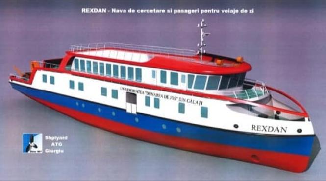 giurgiu cea mai mare nava de cercetare de pe apele interioare ale ue a fost lansata la apa