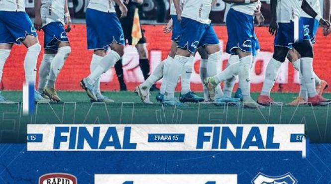 rapid farul 1 1 constantenii termina pe primul loc turul campionatului regular