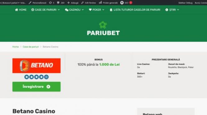 p betano casino top online cazino