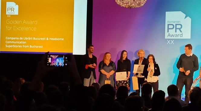 golden award for excellence la romanian pr award 2022 pentru campania superpovesti din bucuresti