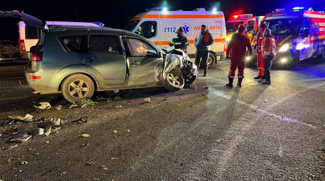 trei copii si doi adulti raniti intr un accident in judetul satu mare
