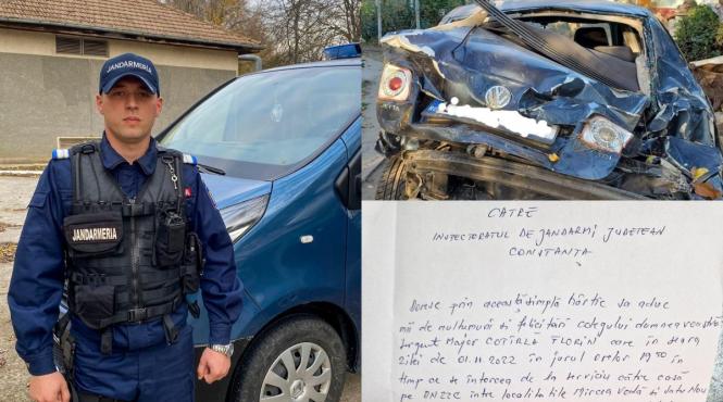 accident jandarm constanta scrisoare multumire florin cotirla