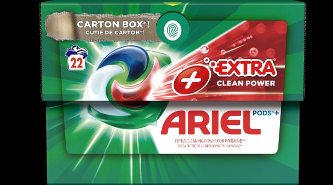 p ariel lanseaza noul ambalaj incluziv din carton