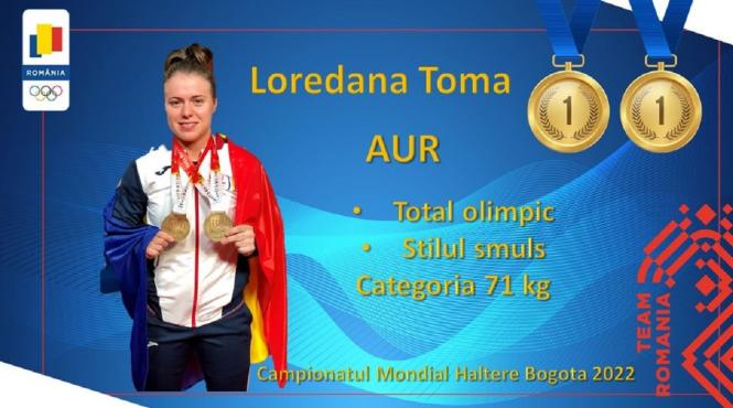 loredana toma dubla campioana mondiala haltere