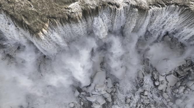 inghetat cascada niagara viscolul secolului
