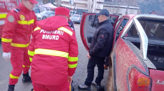 barbat cazut entorsa salvat smurd borsa
