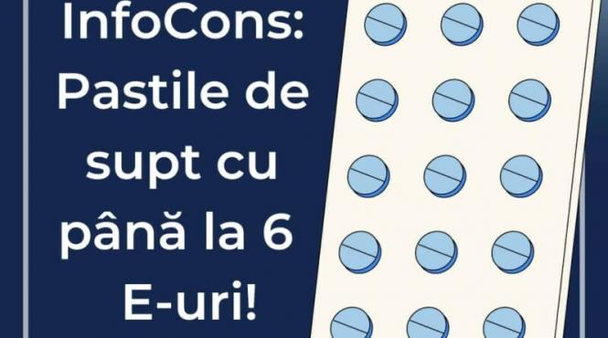 infocons pastilele supt dureri gat e uri zahar