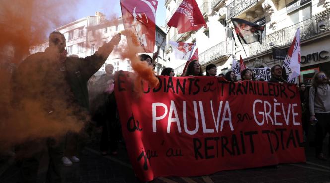 greva franta macron pensie