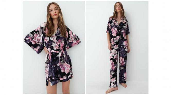 p cele mai moderne pijamale de dama din doua piese si dintr o singura piesa din colectia mohito