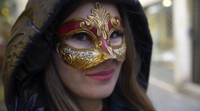 carnaval venetia parada gondole masti costume epoca