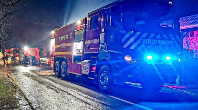 incendiu copii bloc spital timis
