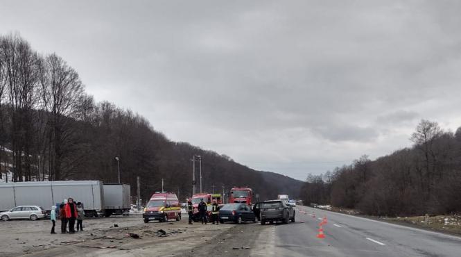 accident dn 1 brasov patru raniti