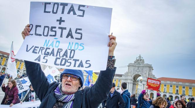 saracie proteste portugalia salarii mici