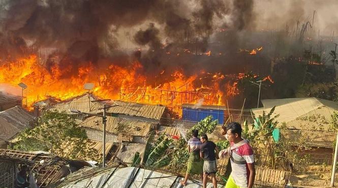 suspiciuni sabotaj incendiu urias tabara refugiati