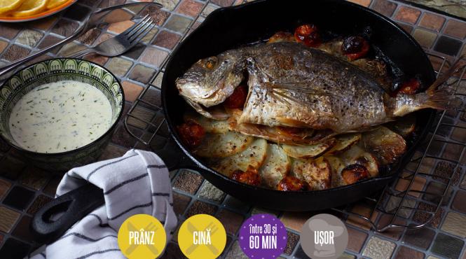 reteta buna vestire dorada cartofi cuptor sos lamaie