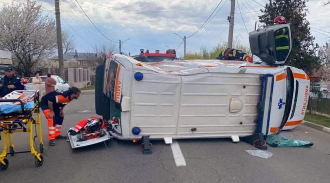 accident ambulanta dn2 urziceni