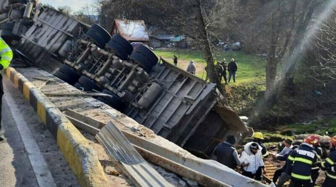 camion bovine rasturnat