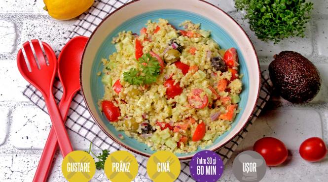 reteta post salata bulgur legume